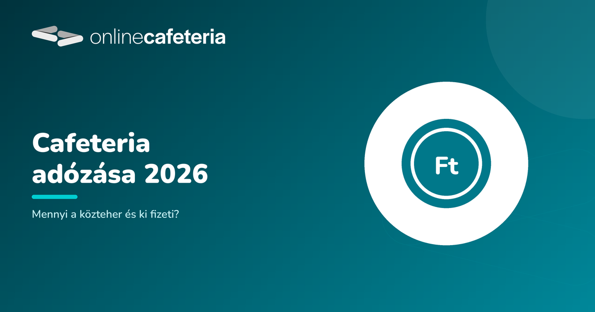 Cafeteria adózása 2026: mennyi a közteher és ki fizeti?